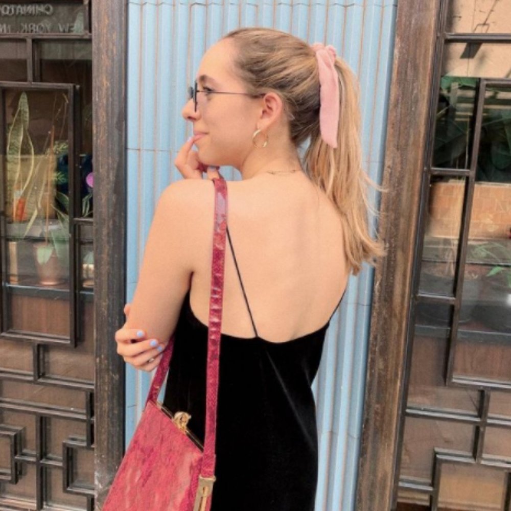 Velvet V-Neck Mini Dress